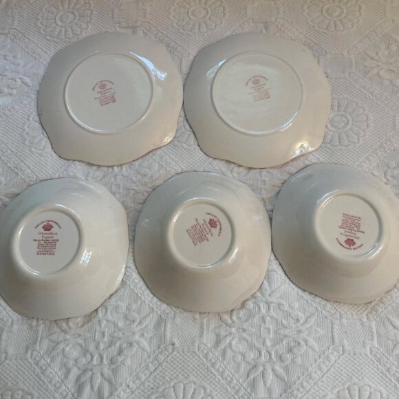 Chippendale Johnson Brothers . lot of 5 . square plate . square cereal bowl - Picture 2 of 3